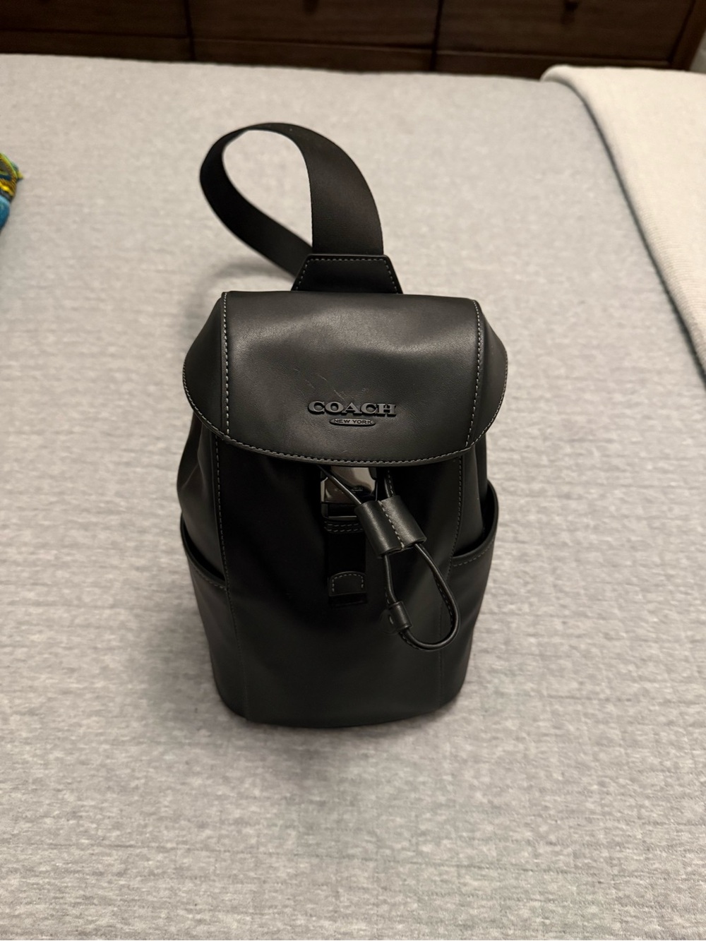 Coach Black Leather Men’s Sling Bag